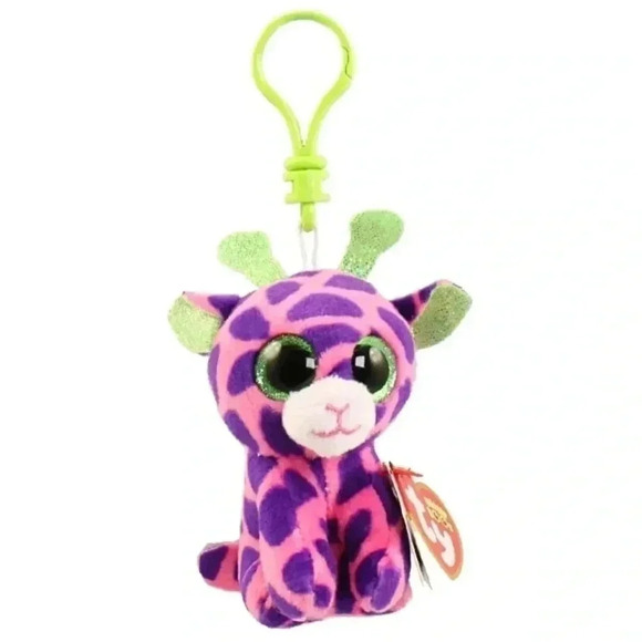 NWT Ty Beanie Boos Key Clip Gilbert The  Giraffe - Picture 1 of 4